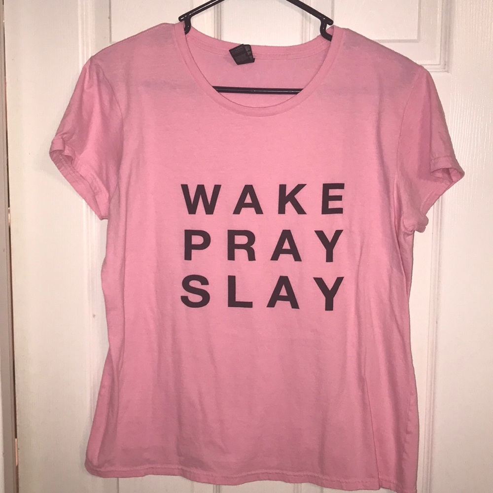 Wake Pray Slay Tee Lg